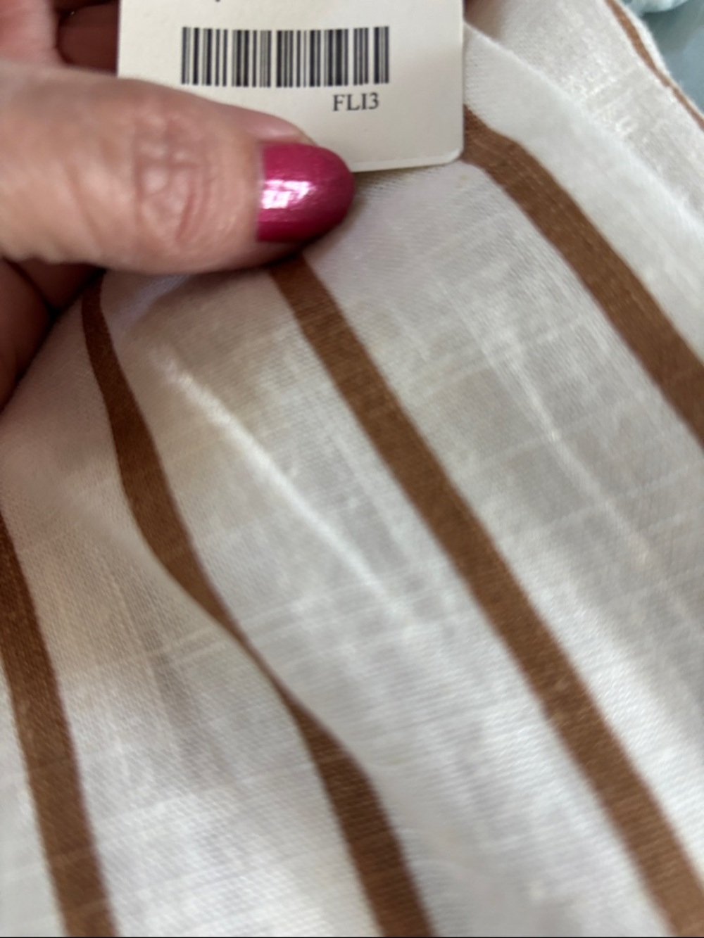 Lounge Wear Wide-Leg Pants in Cream and Brown - Picture 11 of 11